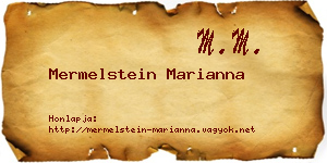 Mermelstein Marianna névjegykártya